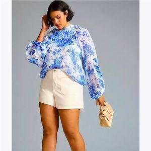 Maeve for Anthropologie Floral Tunic Blouse